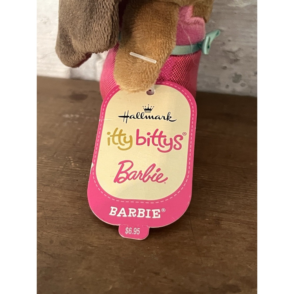 Hallmark Itty Bittys Pair Of Barbies Holiday Barbie Red Dress Pink New wTags - Picture 5 of 7